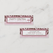 チータの女の子の名刺 スキニー名刺 (正面/裏面)