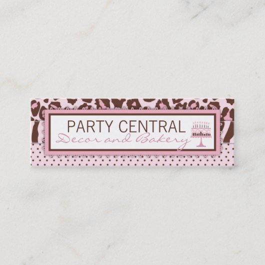 チータの女の子の名刺 スキニー名刺 (正面)