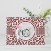 チータの女の子の発表カード 案内状 (スタンド正面)