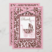 チータの女の子TYカードピンクA2 サンキューカード (正面/裏面)