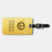 チータの平和天使の荷物のラベル ラゲッジタグ (正面横)