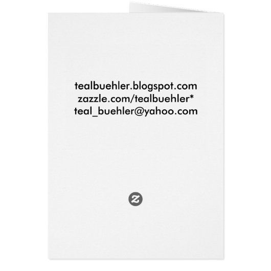 チータの挨拶状 (裏面)