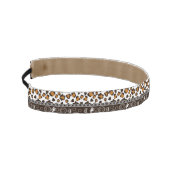 チータの皮パターンが付いているアフリカのプリント アスレチックヘッドバンド (左)