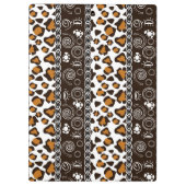 チータの皮パターンが付いているアフリカのプリント クリップボード (裏面)