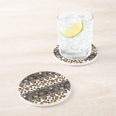 チータの皮パターンが付いているアフリカのプリント コースター (側面)