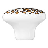 チータの皮パターンが付いているアフリカのプリント セラミックノブ (側面)