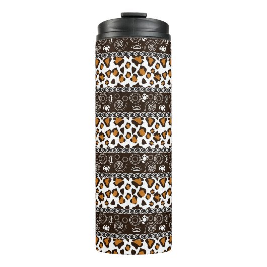 チータの皮パターンが付いているアフリカのプリント タンブラー (正面)