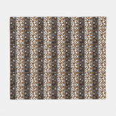 チータの皮パターンが付いているアフリカのプリント フリースブランケット (正面(横))