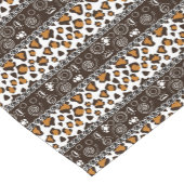 チータの皮パターンを持つアフリカ人 ショートテーブルランナー (コーナー)