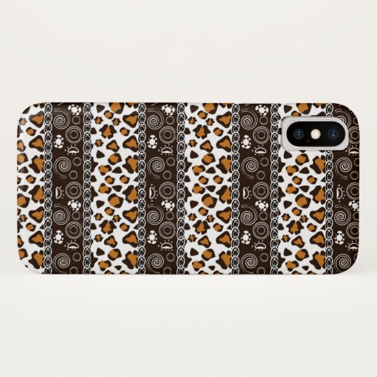チータの皮パターンを持つアフリカ人 Case-Mate iPhoneケース (裏面(横))