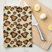 チータの皮パターン キッチンタオル (四つ折り)