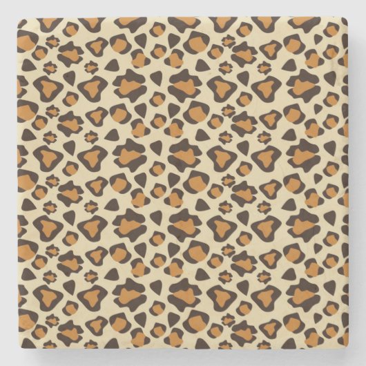 チータの皮パターン ストーンコースター (正面)