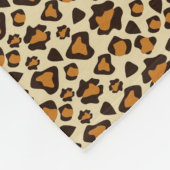チータの皮パターン フリースブランケット (角)