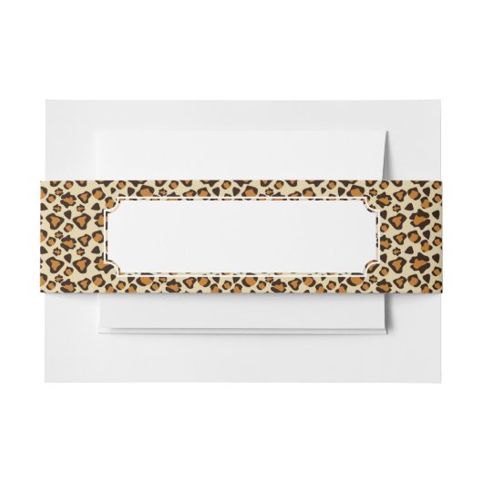 チータの皮パターン 招待状ベリーバンド (正面例)