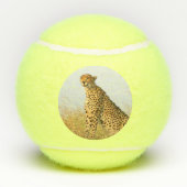 チータアのアフリカの野生動物の大きな猫写真 テニスボール (裏面)