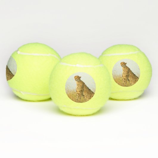 チータアのアフリカの野生動物の大きな猫写真 テニスボール (マルチ)