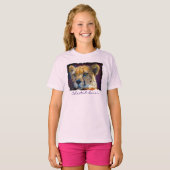 チータアフリカ大きな猫野生生物愛好家アートTシャツ Tシャツ (正面フル)