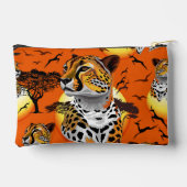チータアフリカ猫の野生動物 アクセサリーポーチ (裏面)