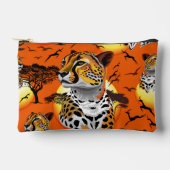 チータアフリカ猫の野生動物 アクセサリーポーチ (正面)