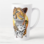 チータアフリカ猫の野生動物 カフェラテマグ (右)