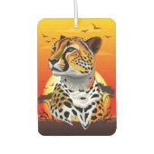 チータアフリカ猫の野生動物 カーエアーフレッシュナー (正面)