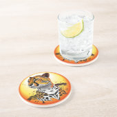 チータアフリカ猫の野生動物 コースター (側面)