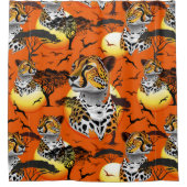 チータアフリカ猫の野生動物 シャワーカーテン