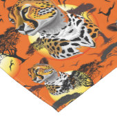 チータアフリカ猫の野生動物 ショートテーブルランナー (コーナー)