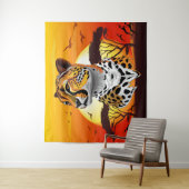 チータアフリカ猫の野生動物 タペストリー (インサイチュ)