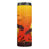 チータアフリカ猫の野生動物 タンブラー (裏面)