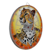 チータアフリカ猫の野生動物 ダーツボード (正面左)