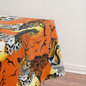 チータアフリカ猫の野生動物 テーブルクロス (インサイチュ)