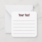 チータアフリカ猫の野生動物 ノートカード (裏面)