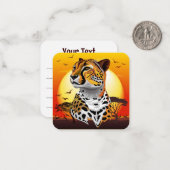 チータアフリカ猫の野生動物 ノートカード (正面/裏面インサイチュ)