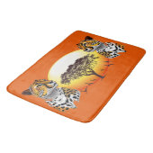 チータアフリカ猫の野生動物 バスマット (アングル)