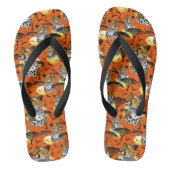 チータアフリカ猫の野生動物 ビーチサンダル (フットベッド)