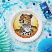 チータアフリカ猫の野生動物 ペーパープレート (パーティー)