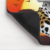 チータアフリカ猫の野生動物 マウスパッド (コーナー)