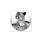 チータアフリカ猫の野生動物 ラバースタンプ (インプリント)