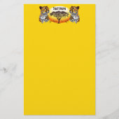 チータアフリカ猫の野生動物 便箋 (正面)