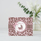 チータガールはがきピンクD ポストカード (スタンド正面)