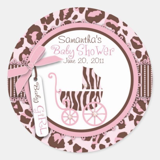 チータガールステッカー2 ラウンドシール (正面)