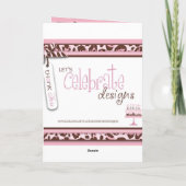 チータガール誕生日カード カード (裏面)