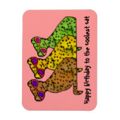 チータクールネコハッピーバースデープレミアムマグネット マグネット (縦)