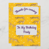 チータサンキューカード 招待状 (正面/裏面)