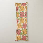 チータジャングルプラントグリーンコーラルグリーン ボディピロー (裏面 (縦))