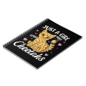 チータスを愛する少女 |ハートチータ ノートブック (左側)