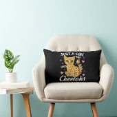 チータスを愛する少女 |ハートチータ ランバークッション (椅子)