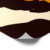 チータスキン、アニマルプリントテクスチャ。 ポスター (角)