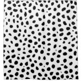 チータスポッツ白黒 シャワーカーテン (正面)